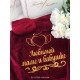 Женский махровый халат "Крылья сердца"
